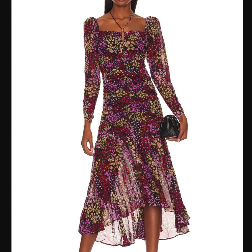 ASTR the Label - Athena Midi Dress- Small Floral